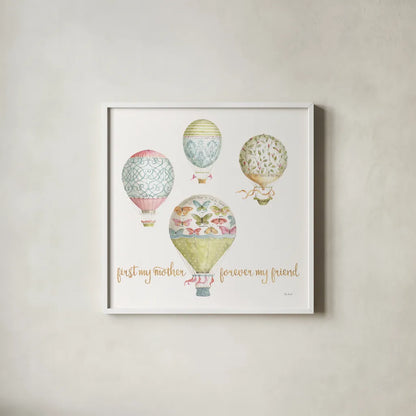 Beautiful Romance XXI Mother by Lisa Audit. Shown in a crisp white glass frame for a clean and minimalist style. Available as an archival giclee rolled canvas, fine art paper, or poster print. SKU 41684a.