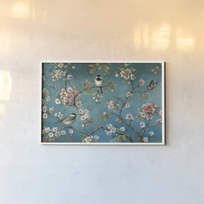 Blossom I by Lisa Audit. shown as a paper print in a white frame. Available as a archival giclee rolled canvas, fine art paper, or poster print. SKU 12920i.