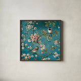 Blossom I Crop by Lisa Audit. Shown in a sleek black glass frame for a contemporary gallery look. Available as an archival giclee rolled canvas, fine art paper, or poster print. SKU 12920a.