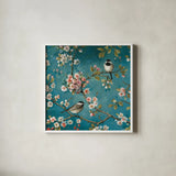 Blossom I Crop by Lisa Audit. Shown in a crisp white glass frame for a clean and minimalist style. Available as an archival giclee rolled canvas, fine art paper, or poster print. SKU 12920a.