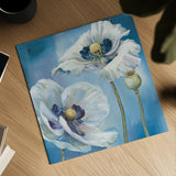 Blue Dance II by Lisa Audit. Shown as a detailed flat fine art print, highlighting archival giclee quality. Available as an archival giclee rolled canvas, fine art paper, or poster print. SKU 14784a.