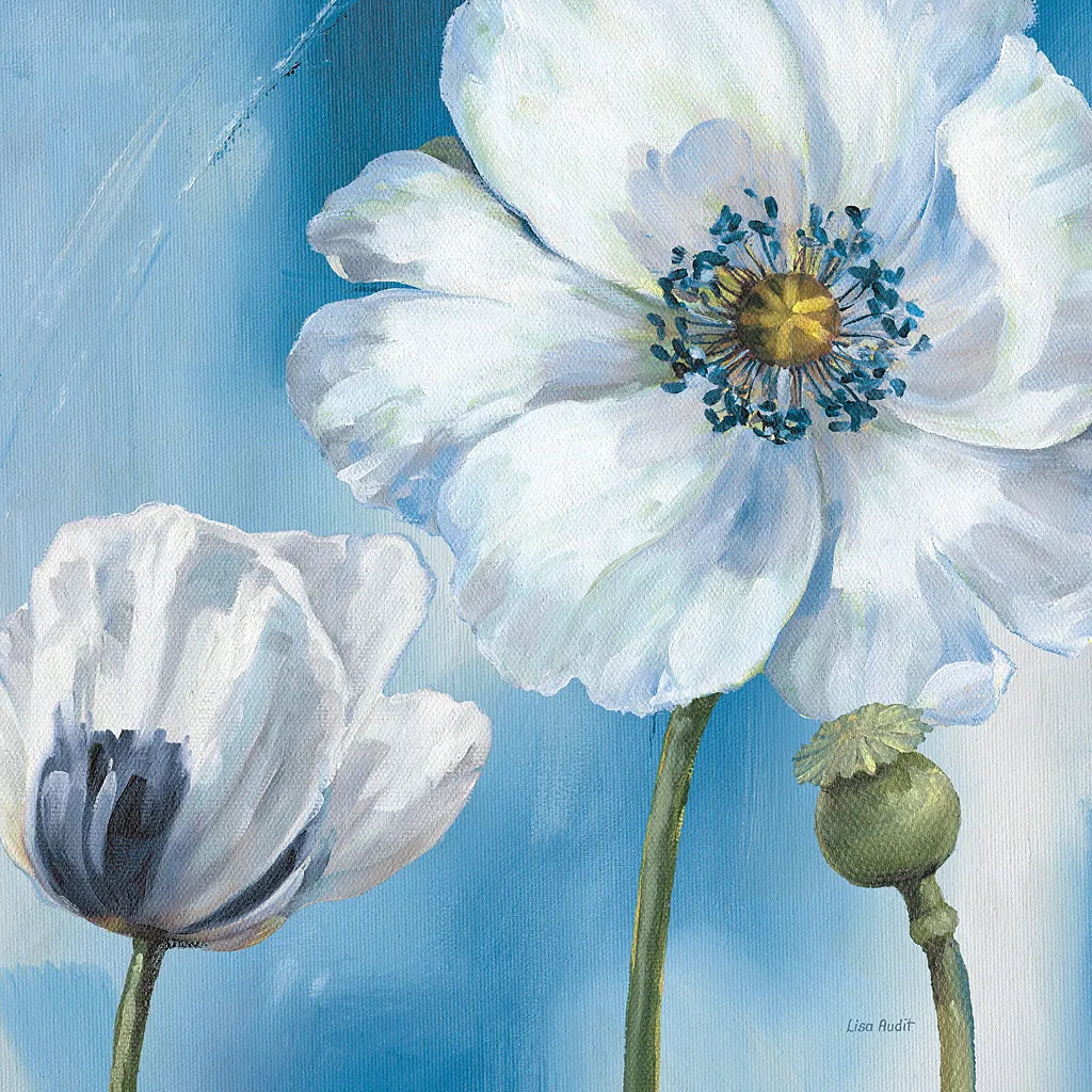 Blue Dance III by Lisa Audit. SKU 14785a. Archival Giclee Fine art print for wall decor.