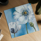 Blue Dance III by Lisa Audit. Shown as a detailed flat fine art print, highlighting archival giclee quality. Available as an archival giclee rolled canvas, fine art paper, or poster print. SKU 14785a.