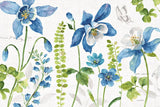 Blue and Green Garden I by Lisa Audit. SKU 34775i. Archival Giclee Fine art print for wall decor.