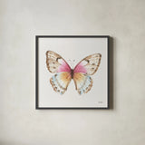 Colorful Breeze XI by Lisa Audit. Shown in a sleek black glass frame for a contemporary gallery look. Available as an archival giclee rolled canvas, fine art paper, or poster print. SKU 25037a.
