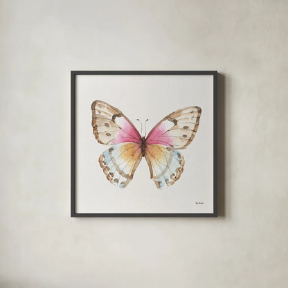 Colorful Breeze XI by Lisa Audit. Shown in a sleek black glass frame for a contemporary gallery look. Available as an archival giclee rolled canvas, fine art paper, or poster print. SKU 25037a.