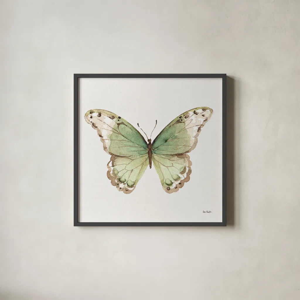 Colorful Breeze XII by Lisa Audit. Shown in a sleek black glass frame for a contemporary gallery look. Available as an archival giclee rolled canvas, fine art paper, or poster print. SKU 25038a.