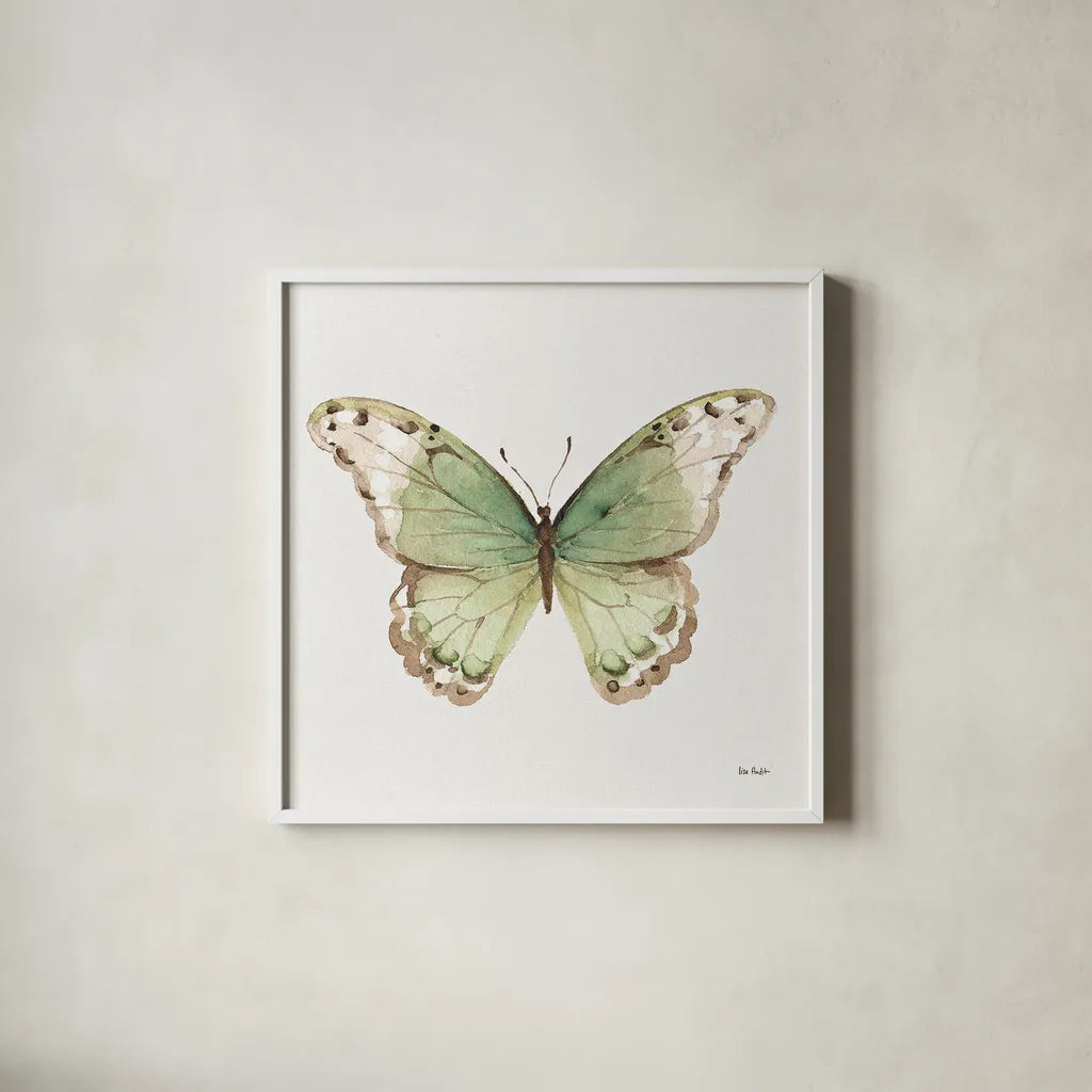 Colorful Breeze XII by Lisa Audit. Shown in a crisp white glass frame for a clean and minimalist style. Available as an archival giclee rolled canvas, fine art paper, or poster print. SKU 25038a.