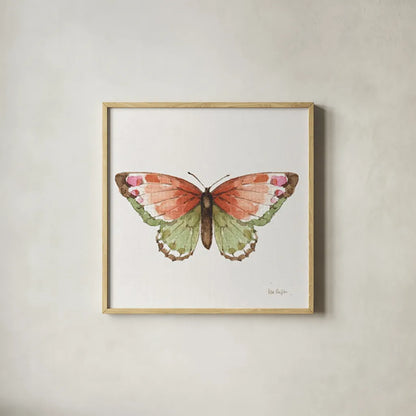 Colorful Breeze XIII by Lisa Audit. Shown in a natural wood glass frame for a timeless modern aesthetic. Available as an archival giclee rolled canvas, fine art paper, or poster print. SKU 26361a.