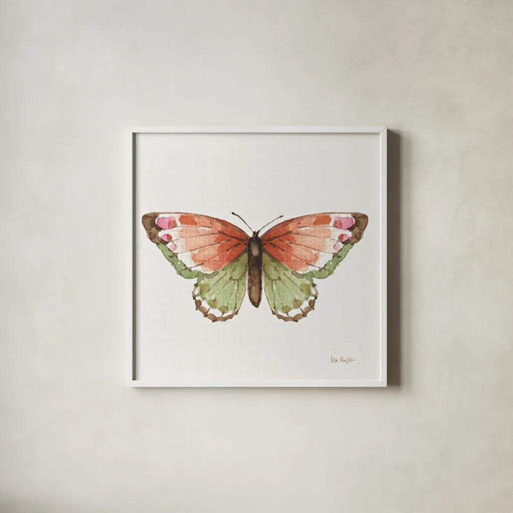 Colorful Breeze XIII by Lisa Audit. Shown in a crisp white glass frame for a clean and minimalist style. Available as an archival giclee rolled canvas, fine art paper, or poster print. SKU 26361a.