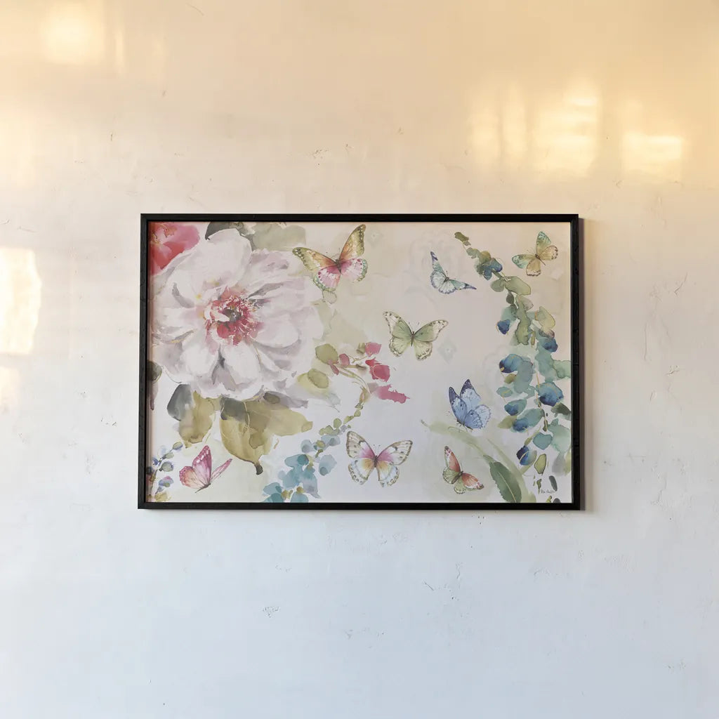 Colorful Breeze XV by Lisa Audit. shown as a paper print in a black flame. Available as a archival giclee rolled canvas, fine art paper, or poster print. SKU 26408i.