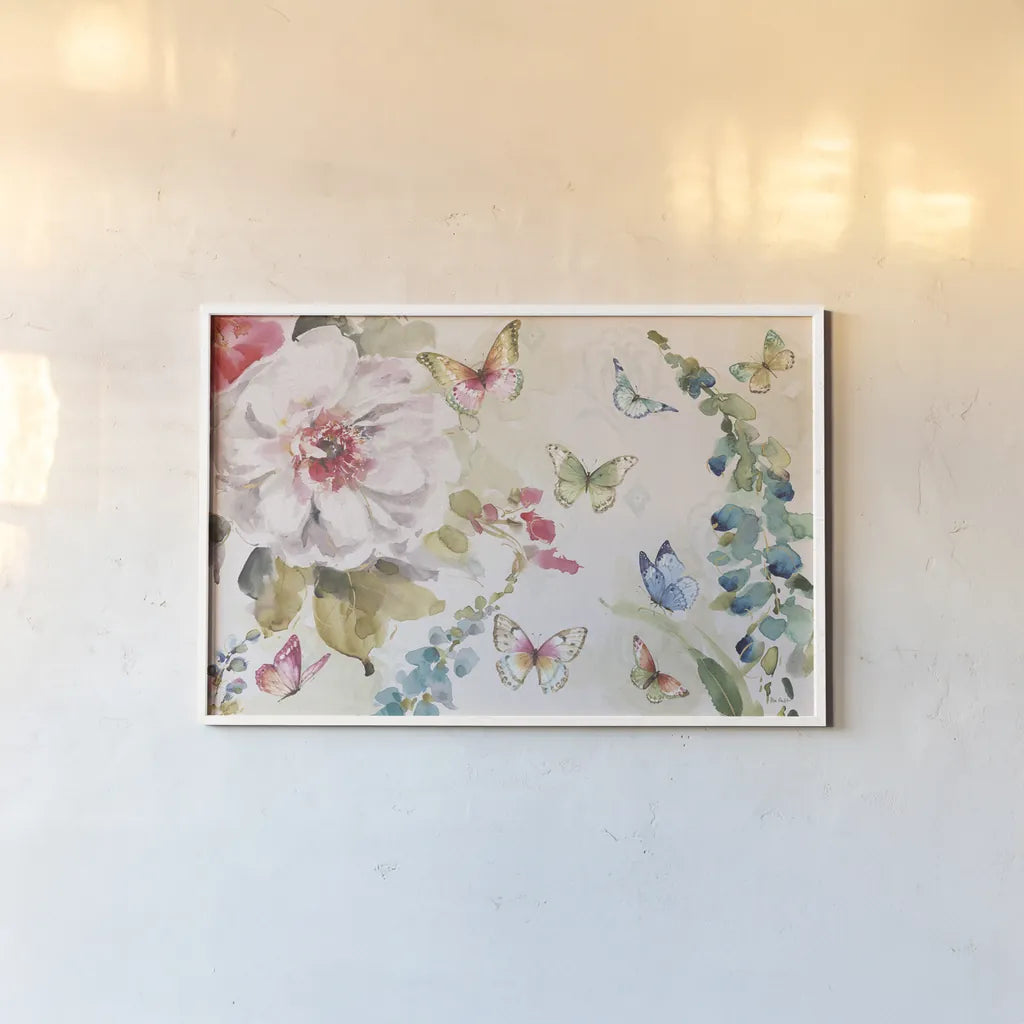 Colorful Breeze XV by Lisa Audit. shown as a paper print in a white frame. Available as a archival giclee rolled canvas, fine art paper, or poster print. SKU 26408i.