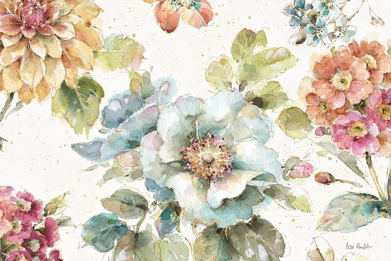 Country Bloom I by Lisa Audit. SKU 30022i. Archival Giclee Fine art print for wall decor.
