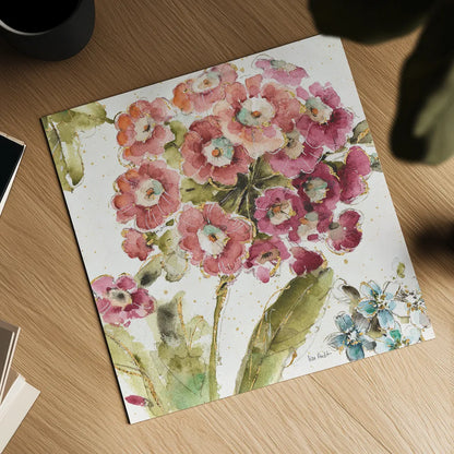 Country Bloom IV by Lisa Audit. Shown as a detailed flat fine art print, highlighting archival giclee quality. Available as an archival giclee rolled canvas, fine art paper, or poster print. SKU 30025a.