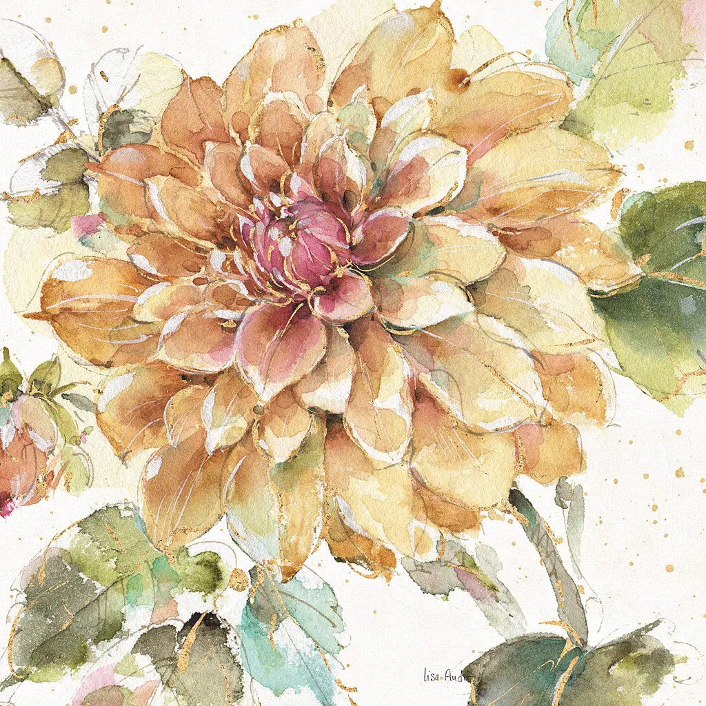 Country Bloom V by Lisa Audit. SKU 30026a. Archival Giclee Fine art print for wall decor.