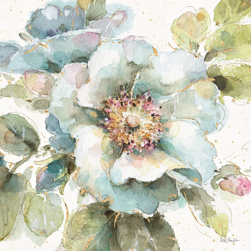 Country Bloom VII by Lisa Audit. SKU 30028a. Archival Giclee Fine art print for wall decor.