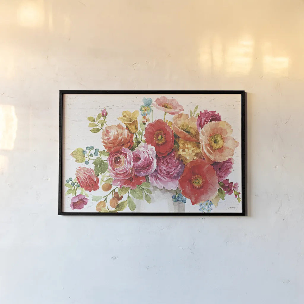 Country Fresh I by Lisa Audit. shown as a paper print in a black flame. Available as a archival giclee rolled canvas, fine art paper, or poster print. SKU 42078i.