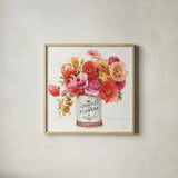 Country Fresh II by Lisa Audit. Shown in a natural wood glass frame for a timeless modern aesthetic. Available as an archival giclee rolled canvas, fine art paper, or poster print. SKU 42079a.