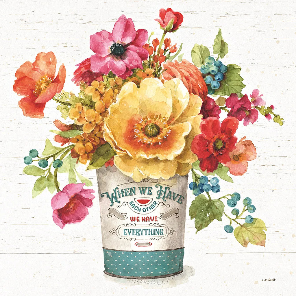 Country Fresh III by Lisa Audit. SKU 42080a. Archival Giclee Fine art print for wall decor.