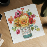Country Fresh III by Lisa Audit. Shown as a detailed flat fine art print, highlighting archival giclee quality. Available as an archival giclee rolled canvas, fine art paper, or poster print. SKU 42080a.