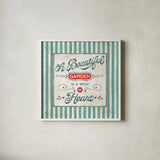 Country Fresh IX by Lisa Audit. Shown in a crisp white glass frame for a clean and minimalist style. Available as an archival giclee rolled canvas, fine art paper, or poster print. SKU 42086a.