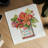 Country Fresh V by Lisa Audit. Shown as a detailed flat fine art print, highlighting archival giclee quality. Available as an archival giclee rolled canvas, fine art paper, or poster print. SKU 42082a.