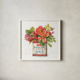 Country Fresh V by Lisa Audit. Shown in a crisp white glass frame for a clean and minimalist style. Available as an archival giclee rolled canvas, fine art paper, or poster print. SKU 42082a.
