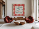 Country Fresh VII by Lisa Audit. Shown as extra-large giant wall art in a modern living room. Available as an archival giclee rolled canvas, fine art paper, or poster print. SKU 42084a.