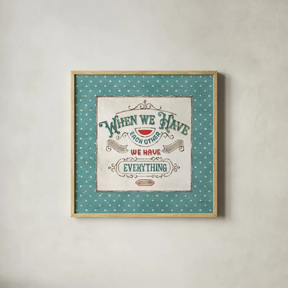 Country Fresh VIII by Lisa Audit. Shown in a natural wood glass frame for a timeless modern aesthetic. Available as an archival giclee rolled canvas, fine art paper, or poster print. SKU 42085a.