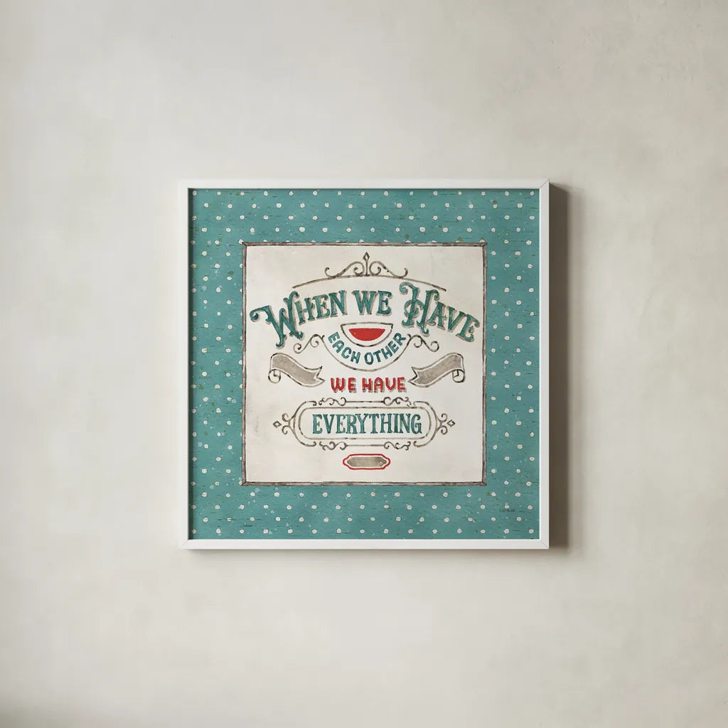 Country Fresh VIII by Lisa Audit. Shown in a crisp white glass frame for a clean and minimalist style. Available as an archival giclee rolled canvas, fine art paper, or poster print. SKU 42085a.