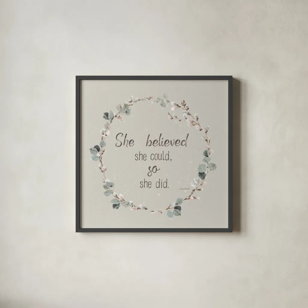 Country Weekend XXVI v2 by Lisa Audit. Shown in a sleek black glass frame for a contemporary gallery look. Available as an archival giclee rolled canvas, fine art paper, or poster print. SKU 54114a.