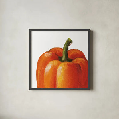 Crunchy on White by Lisa Audit. Shown in a sleek black glass frame for a contemporary gallery look. Available as an archival giclee rolled canvas, fine art paper, or poster print. SKU 68124a.