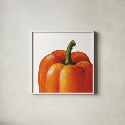 Crunchy on White by Lisa Audit. Shown in a crisp white glass frame for a clean and minimalist style. Available as an archival giclee rolled canvas, fine art paper, or poster print. SKU 68124a.