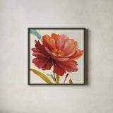 Dancing Colors I by Lisa Audit. Shown in a sleek black glass frame for a contemporary gallery look. Available as an archival giclee rolled canvas, fine art paper, or poster print. SKU 2975a.
