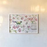Dogwood Garden I by Lisa Audit. shown as a paper print in a white frame. Available as a archival giclee rolled canvas, fine art paper, or poster print. SKU 34763i.