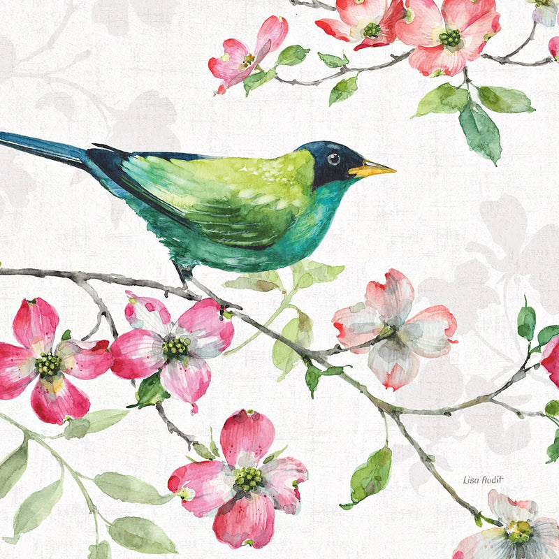 Dogwood Garden II by Lisa Audit. SKU 34764a. Archival Giclee Fine art print for wall decor.