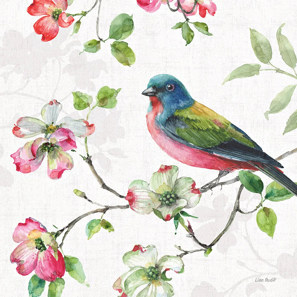 Dogwood Garden III by Lisa Audit. SKU 34765a. Archival Giclee Fine art print for wall decor.