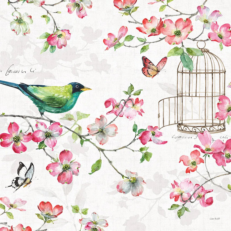 Dogwood Garden IV by Lisa Audit. SKU 34766a. Archival Giclee Fine art print for wall decor.