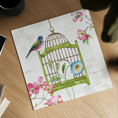 Dogwood Garden V by Lisa Audit. Shown as a detailed flat fine art print, highlighting archival giclee quality. Available as an archival giclee rolled canvas, fine art paper, or poster print. SKU 34767a.