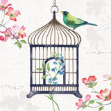 Dogwood Garden VI Navy by Lisa Audit. SKU 56036a. Archival Giclee Fine art print for wall decor.