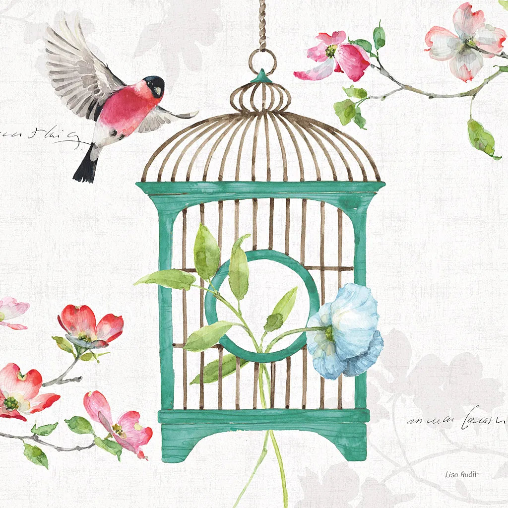 Dogwood Garden VII by Lisa Audit. SKU 34769a. Archival Giclee Fine art print for wall decor.