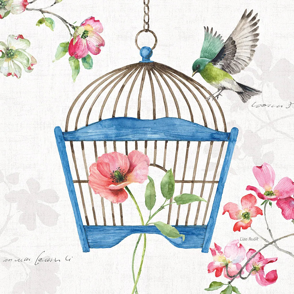 Dogwood Garden VIII by Lisa Audit. SKU 34770a. Archival Giclee Fine art print for wall decor.