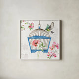 Dogwood Garden VIII by Lisa Audit. Shown in a crisp white glass frame for a clean and minimalist style. Available as an archival giclee rolled canvas, fine art paper, or poster print. SKU 34770a.