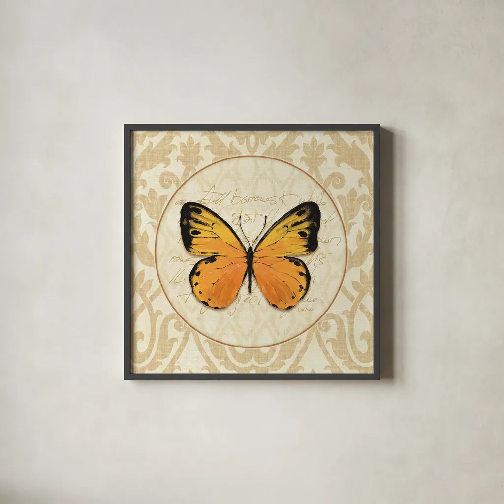 End of Summer V by Lisa Audit. Shown in a sleek black glass frame for a contemporary gallery look. Available as an archival giclee rolled canvas, fine art paper, or poster print. SKU 9072a.