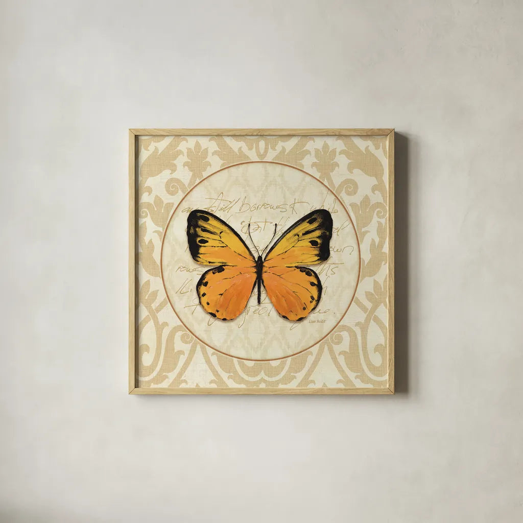 End of Summer V by Lisa Audit. Shown in a natural wood glass frame for a timeless modern aesthetic. Available as an archival giclee rolled canvas, fine art paper, or poster print. SKU 9072a.