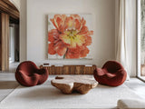 Fall Meadow V by Lisa Audit. Shown as extra-large giant wall art in a modern living room. Available as an archival giclee rolled canvas, fine art paper, or poster print. SKU 55391a.
