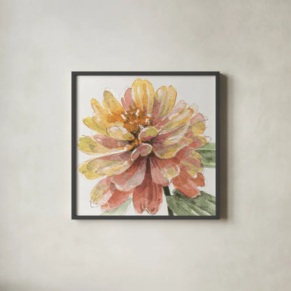 Fall Meadow VIII by Lisa Audit. Shown in a sleek black glass frame for a contemporary gallery look. Available as an archival giclee rolled canvas, fine art paper, or poster print. SKU 55393a.