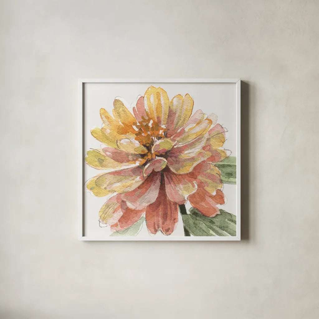 Fall Meadow VIII by Lisa Audit. Shown in a crisp white glass frame for a clean and minimalist style. Available as an archival giclee rolled canvas, fine art paper, or poster print. SKU 55393a.