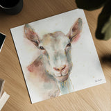 Farm Friends I by Lisa Audit. Shown as a detailed flat fine art print, highlighting archival giclee quality. Available as an archival giclee rolled canvas, fine art paper, or poster print. SKU 26532a.