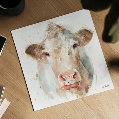 Farm Friends II by Lisa Audit. Shown as a detailed flat fine art print, highlighting archival giclee quality. Available as an archival giclee rolled canvas, fine art paper, or poster print. SKU 26533a.